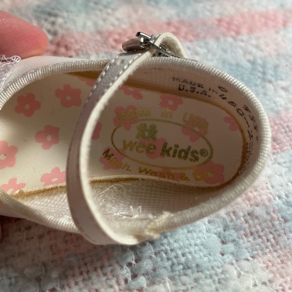 Vintage Wee Kids Baby Shoes Size 0 - Picture 6 of 13